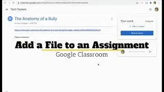 Google Classroom: Add a File