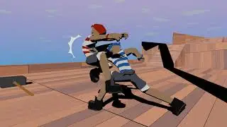 Pirate Ship - Loop Fight Scene | Blender 3D Animation Test