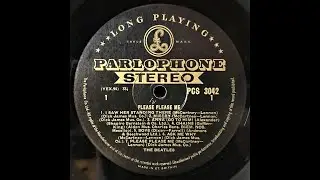 The Beatles. Please Please Me LP, 1963. Black and Gold Parlophone label, UK pressing in RARE STEREO.