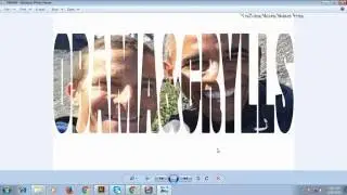 Image Inside Text by Adobe Illustrator