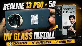REALME 13 PRO PLUS UV PROTECTION GLASS FIXING | HOW TO FIX REALME 13 PRO PLUS UV GLASS #realme #how