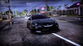 NISSAN GT-R Premium Pure Black Edition Night Race and Cop Chase in Need For Speed Heat