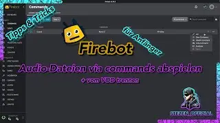 Firebot | Tipps und Tricks für Anfänger | Audio abspielen & vom VOD trennen