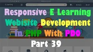 Responsive E Learning Website Development In PHP With PDO Part 39 Getting Category Dynamically
