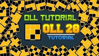 OLL TUTORIAL | OLL 28 ALL CORNERS ORIENTATED SHAPE CASE