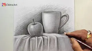 Still Life Drawing Step By Step with Pencil Shading