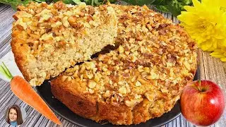 Take oatmeal, carrot and apple! Healthy dessert in 5 minutes! No sugar, no flour!