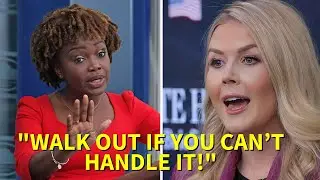 Karine Jean-Pierre Walks Off After Heated Clash with Karoline Leavitt