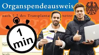 Organspendeausweis in 1 Minute