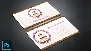 Bakery Business Card Design - Photoshop Tutorial