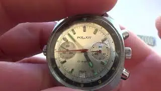 Poljot Vintage USSR Russian Soviet watch Chronograph Sturmanskie 3133 2 87