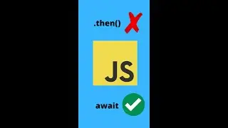 Stop using .then()  #shorts