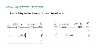 ECE202_Lec26_Part 3: T-Equivalent Circuits of Linear Transformer