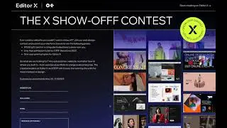 WEBSITES CONTEST | Editor X & OFFF Barcelona | Editor X News