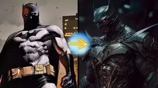 Dc comics Heroes with cyberpunk 2077 aesthetics imagined by chatgpt and generated by Midjourney AI