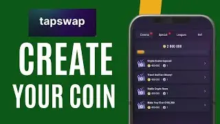 How To Create Your Own Coin on TapSwap| Navigate Now