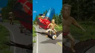 Funny Italian Brainrot Cars vs Spinning ROBLOX Spider-Man Leg in BeamNG.drive