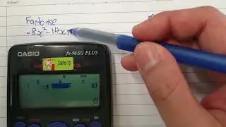 Factorisation of Quadratic Expressions using Casio fx-96 SG PLUS