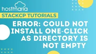 StackCP Tutorial: Error Message 