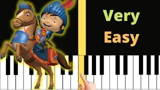 Mike The Knight Theme Song | VERY EASY Piano tutorial