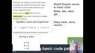 GCSE OCR Computer science - Answering basic coding questions
