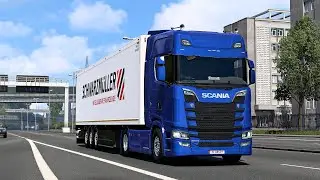 ETS2 1.51 - SCANIA 580S V8 - Trip: Bremen - Düsseldorf