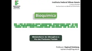BIOQUÍMICA - IFMG Bambuí- VÍDEO AULA 09: Metabolismo do Glicogênio e Via das Pentoses - PARTE 2