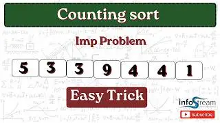 Counting sort Problem  | data structures & Algorithm | All universities