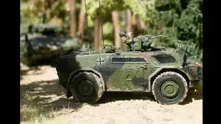 Bundeswehrfahrzeuge- modern und Diorama von Jürgen Salomon im Maßstab 1:87