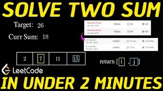 Leetcode Q1: Two Sum Brute Force Solution VISUALIZED