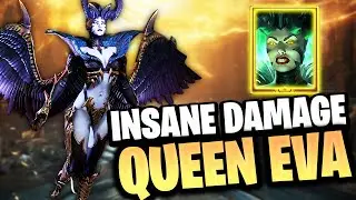 SHE DESTROYS EVERYTHING!!! QUEEN EVA BROKEN BUILD | RAID: SHADOW LEGENDS