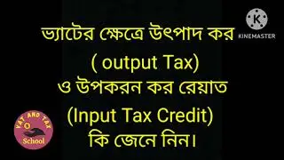 Output Vat Vs  Input Tax Credit in value added Tax