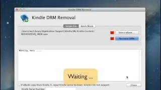 How to remove DRM from Kindle ebook?