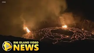 Kilauea Eruption Update - Lava Lake Drowns One Fissure, As Another Restarts (Dec. 26, 2020)