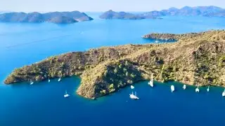 Göcek Koyları Kuşbakışı