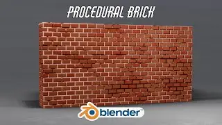 How to make a Procedural Brick Texture with some Dirt | Blender 4.0