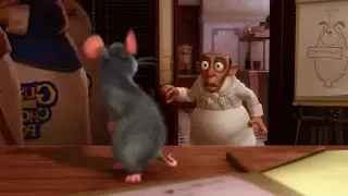 RATATOUILLE Clip - Little chef Remy chased by Skinner for the will.