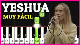 YESHUA Quiero Conocer a Jesús PIANO TUTORIAL FÁCIL / Melodía de ALABANZA + NOTAS