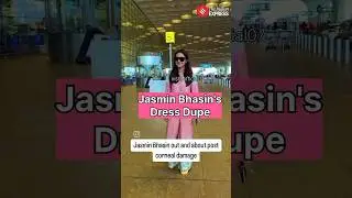 Jasmin Bhasin's dress dupe #celebritylook #fashion #celebritystyle #shorts  #bollywoodfashion #viral