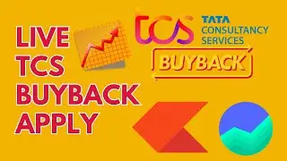 TCS Buyback - How to apply? - Live Zerodha and Groww Demo 