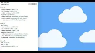 How to Create Animated Cloud Effect by using CSS and HTML - MR-CODE 2020