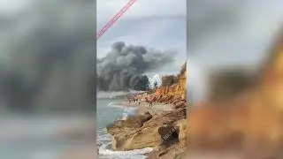 В Крыму сезон хлопков  На авиабазе Бельбек знатно полыхает химическое война