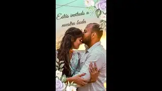 VIDEO INVITACIÓN DE BODA DIGITAL 2024 CON SOBRE Y FLORES LAVANDA - WEDDING INVITATION VIDEO MAUVE