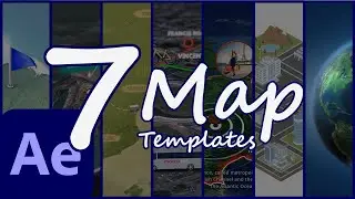 7 Map Template Projects for Adobe After Effects🌎