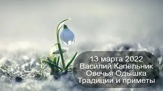 13 марта 2022 Преподобный Василий. Василий Капельник. Овечья Отдышка. Приметы.