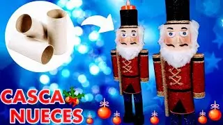 como hacer un cascanueces con tubos de papel higienico