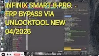 INFINIX SMART 8 PRO FRP BYPAS NEW SEVURITY 2025 VIA UNLOCKTOOL