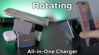 Coolest iPhone 16 MagSafe Qi2 Rotating Charger – Tough On 3-in-1!
