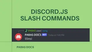 DISCORD.JS V13 SLASH COMMAMD HANDLER | PARAS DOCS | DISCORD.JS