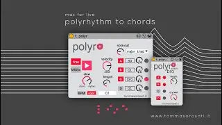 polyr - polyrhythm to chord generator - max for live device
